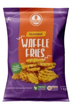 Seasoned Waffle Fries for everyone who love potatoes