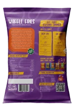 Waffle fries back shows ingridents we use and how we cook waffle fries for you by Frozen Food